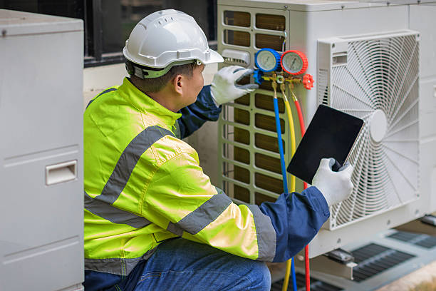 Professional Hvac technician working in Harrison, MI